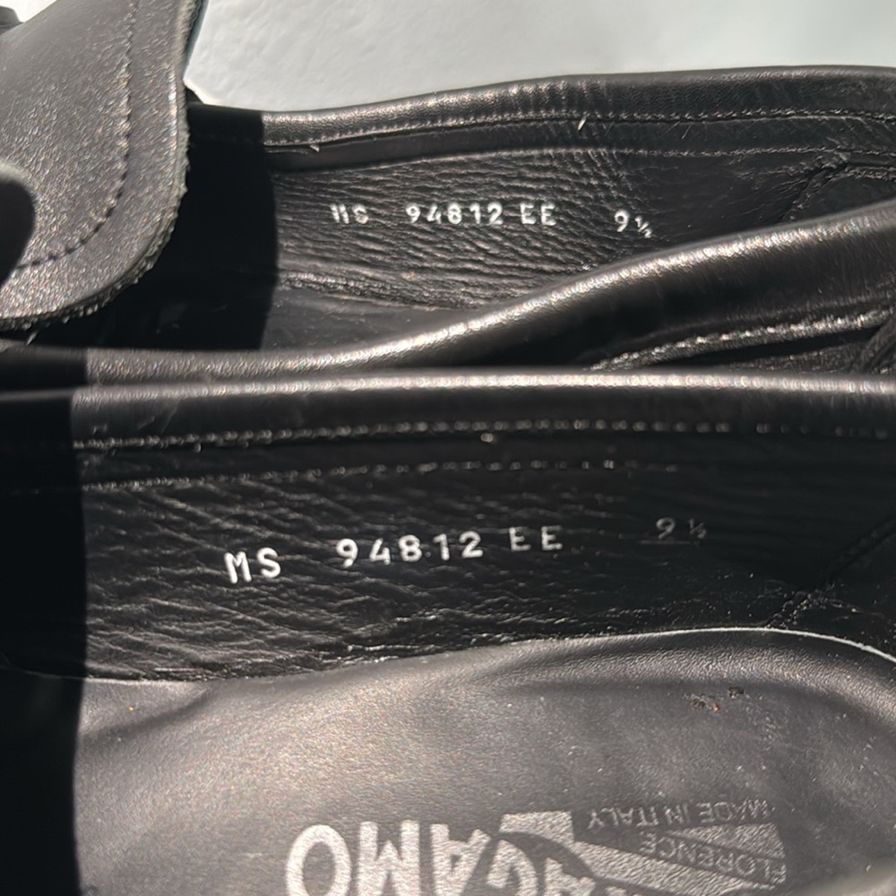 Salvatore Ferragamo Mens David Cancino Bit Loafers Shoes Black Leather Size 9.5 - Picture 8 of 15